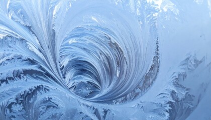 Poster - Swirling ice patterns frozen surface abstract art natural environment close-up view fluid dynamics