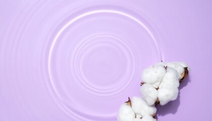 Poster - Cotton plant blooming in water close-up photography natural environment aesthetic background