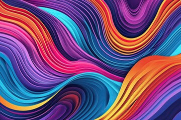 Poster - Dynamic Wave and Stripe Abstract Business Background Design