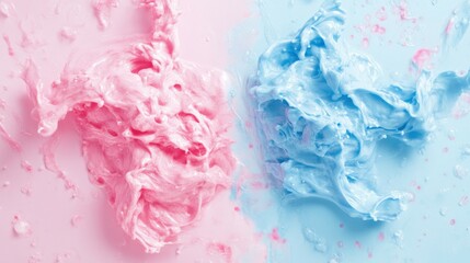 Poster - abstract colorful blue and pink background, blue and pink background for gender party, gender party design background, pink and blue wallpaper