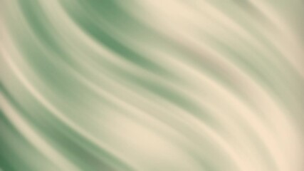 Poster - Soft green and beige abstract background with smooth, wavy gradient lines creating a gentle and calming flow, Abstract texture Gradient motion Background animation.