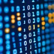 © Saidatul - Display of binary code on a digital computer monitor screen
