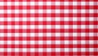 © SinemArt - Red white checkered picnic tablecloth as background. Checkered picnic tablecloth.