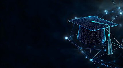 Poster - Abstract Graduation Cap Digital Graphic Design