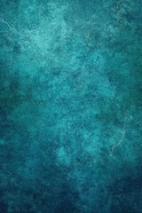Poster - Teal Concrete Texture Background with Subtle Cracks and Gradient from Dark to Light Overhead Shot
