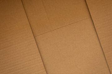 Poster - High-resolution image of brown cardboard texture. Perfect for backgrounds, packaging designs, and more.