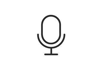 Aufkleber - Set of web icons featuring a microphone design suitable for audio-related applications and services used in various digital platforms