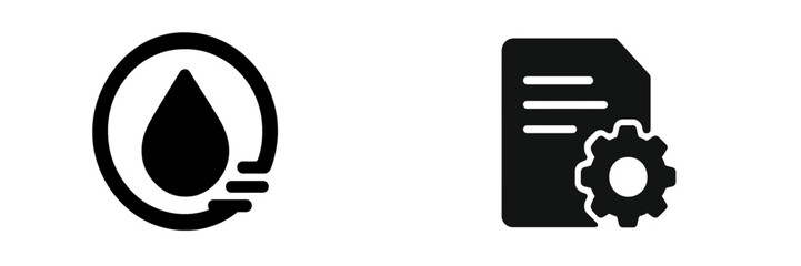 Poster - Collection of web icons showcasing various elements related to technology and service tools