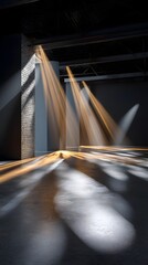 Poster - Bright room with light streaming from the ceiling enhancing the inviting interior space
