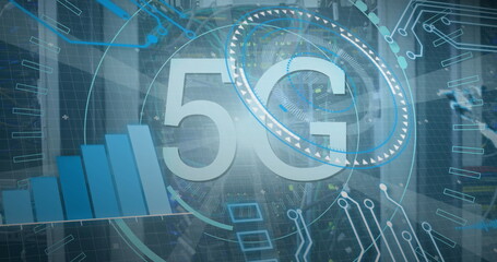 Poster - Image of 5g and data processing over servers