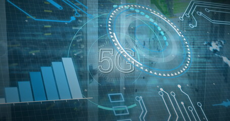 Poster - Image of 5g and data processing over servers