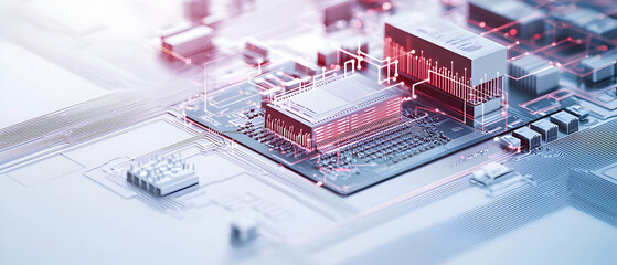 Poster - Close Up View Of Advanced Circuit Board Technology