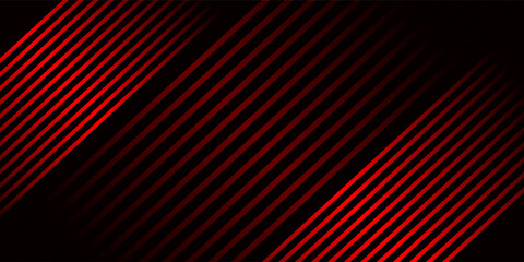 Poster - Red and black vector abstract tech futuristic modern 3D line background