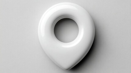 Poster - A white object placed on a wall representing the connection between objectives and execution in a strategic concept