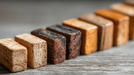 Poster - Simple wooden block symbolizing the concept of early de-risking to reduce exposure and increase project success rate
