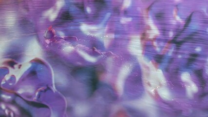 Poster - Marketing team exploring swirling purple and pink light pattern for technology branding visuals