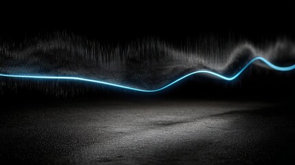 Poster - Captivating wave of light representing business signal strength and the dynamic pulse of innovative ideas and growth