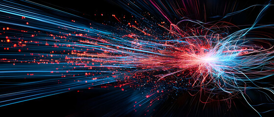 Poster - Abstract Colorful Motion Explosion Art