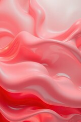Leinwandbilder - Soft waves of coral color dance together in a mesmerizing display of texture and light in a creative abstract work