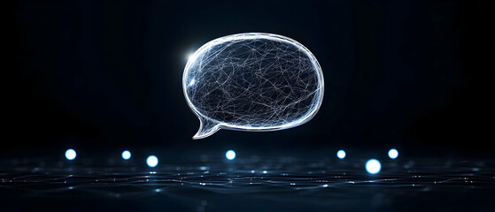Poster - Abstract Digital Speech Bubble Graphic Design