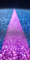 Poster - Sparkling Texture with Vibrant Blue and Purple Glitter Background