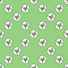 Poster - Crypto Investment and Trading vector colored round seamless pattern