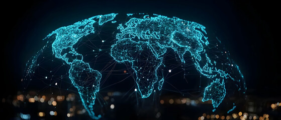 Poster - Global Network Map Visualization