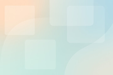 Poster - This corporate background illustrates growth and innovation through overlapping soft pastel shapes blending peach mint and light blue tones symbolizing business strategy
