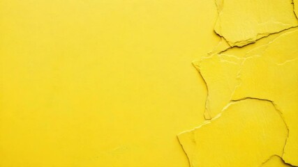 Aufkleber - Close-up shot of a textured yellow and black wall with intricate patterns