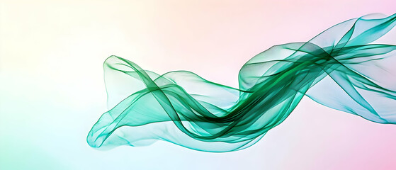 Poster - Abstract Teal Green Fluid Design
