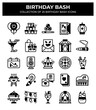 © Icon - Birthday Bash. Collection of 25 Birthday Party Icons