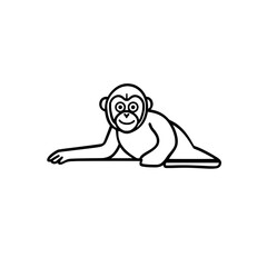 Poster - Unique Orangutan Icon Vector