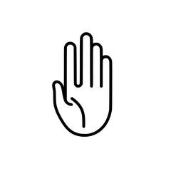 Poster - Hand icon representation in vector illustration style for graphic design and digital art projects