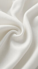 Poster - Soft fabric texture, white color, smooth surface, elegant drape, textile detail, cozy material, ideal for clothing