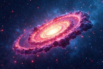 Wall Mural - Abstract swirling galaxy nebula, cosmic dust and gas, flow, cosmic, background