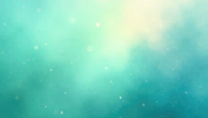 Wall Mural - Soft, diffused washes of pale blues and greens create a dreamy, ethereal background , abstract, bokeh, overlay