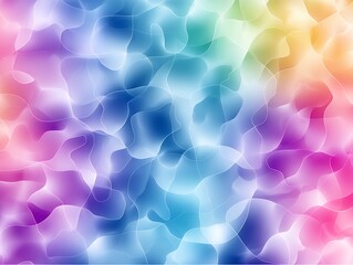 Poster - Abstract Colorful Background with Rainbow Gradient and Organic Shapes