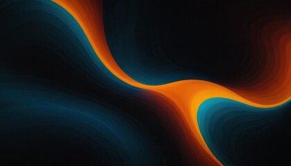 Poster - Abstract wave motion pattern on dark blue background wallpaper for digital technology AI Generated
1