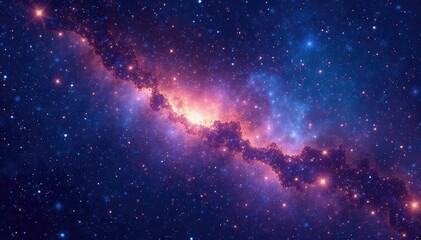 Wall Mural - celestial illustration of a constellation, stars, and cosmic dust , cosmos, stars, dreamy