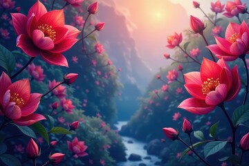 Wall Mural - Elegant vertical banner design, perfect for website or social media , promotional, banners