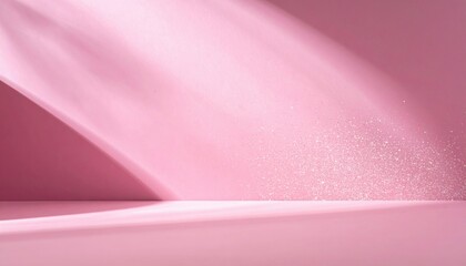 Poster - Dynamic pink background displaying soft light effects studio abstract photography minimalist environment close-up view creative concept