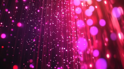 Poster - Vibrant Abstract Background with Bright Lights and Colorful Bokeh
