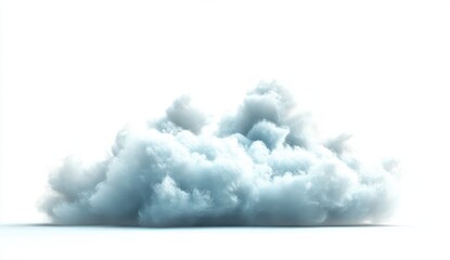 Poster - Abstract White Cumulus Cloud 3D Render