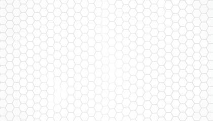 Poster - Abstract white hexagonal pattern digital design graphic elements minimalist style close-up modern aesthetics