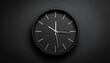 © Isra store - wall clock on black background
