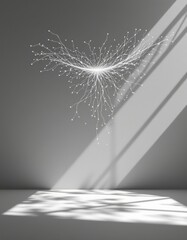Poster - imagine an ethereal and mesmerizing concept image that showcases an organic cell structure like no other, the artwork is a symphony of lines and nodes intricately woven together