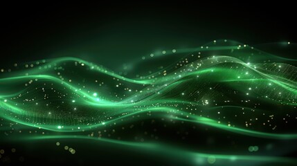 Poster - Green gradient mesh background with subtle light effects and modern smooth transitions