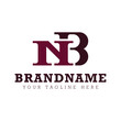 © Prayoga - Letters NB Monogram Logo, for business with NB BN initials