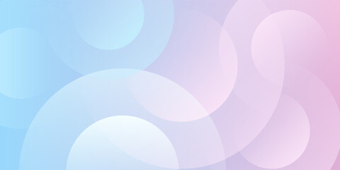Wall Mural - abstract background .blue and pink gradation. circle effect style. modern minimalist.eps 10