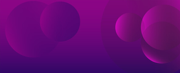 Poster - abstract purple geometric background with circles. vector illustration